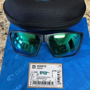 Costa Rincon Sunglasses with Green Mirror Lenses